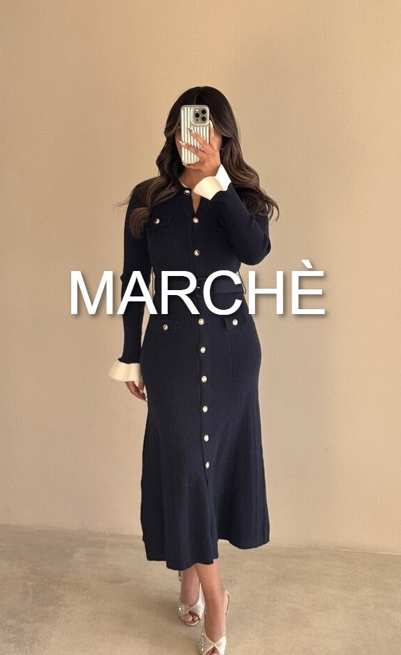 FULL SLEEVE BELTED LONG DRESS