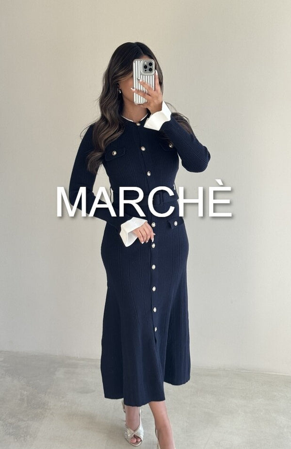 FULL SLEEVE BELTED LONG DRESS