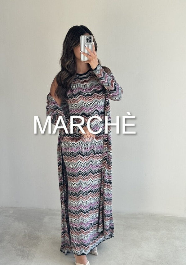 MULTI COLOR CARDIGAN + TANK DRESS