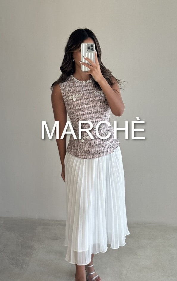 WOOLEN FAKE PLEAT DRESS