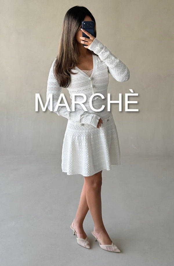 FRILL V-NECK  SHORT DRESS