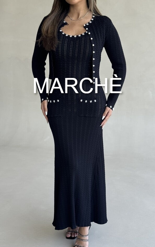 PEARL BUTTON LONG SLEEVE + TANK DRESS