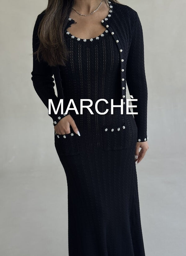 PEARL BUTTON LONG SLEEVE + TANK DRESS