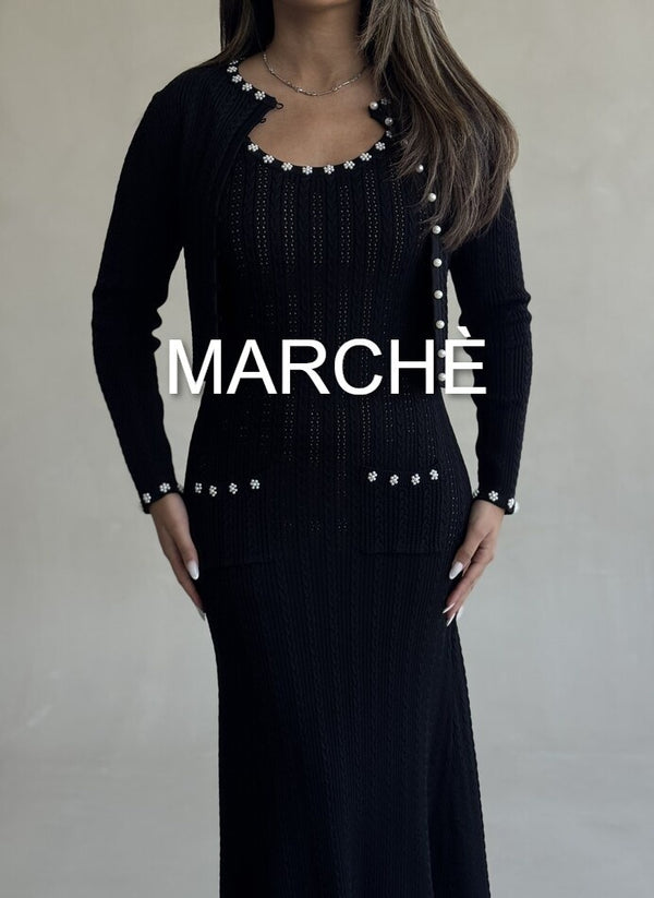 PEARL BUTTON LONG SLEEVE + TANK DRESS