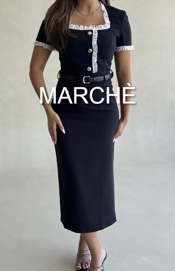 SQUARE NECK PATCHWORK