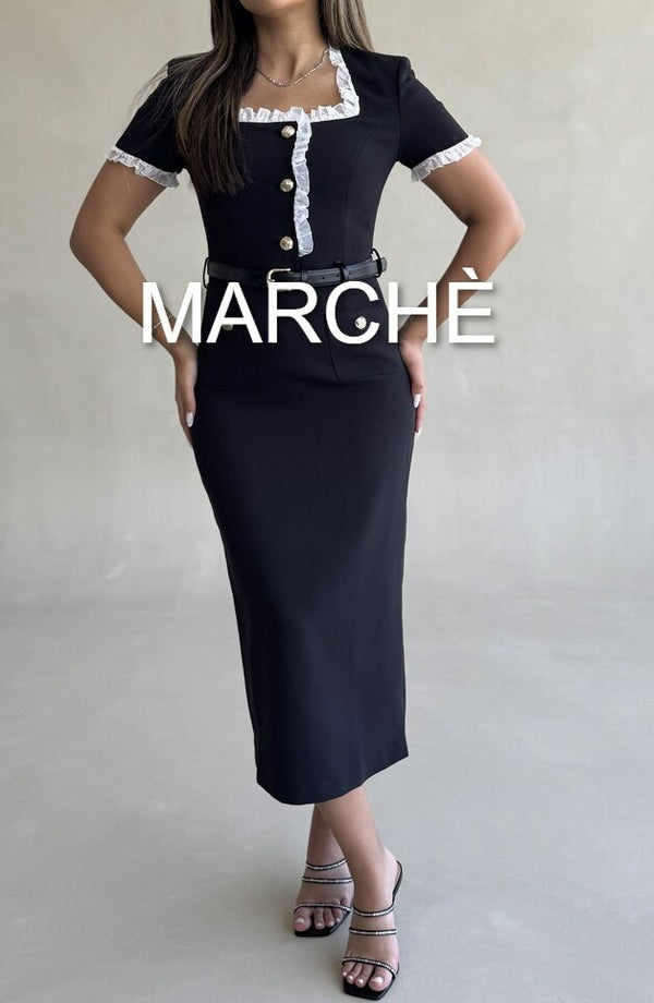 SQUARE NECK PATCHWORK