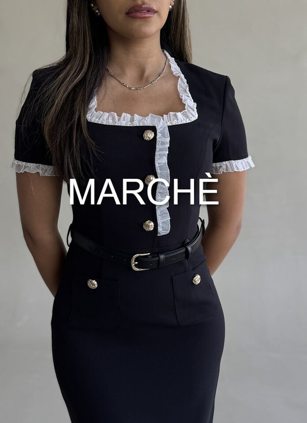 SQUARE NECK PATCHWORK