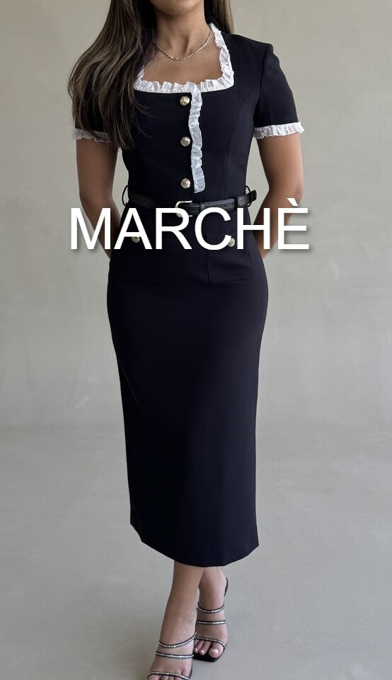 SQUARE NECK PATCHWORK