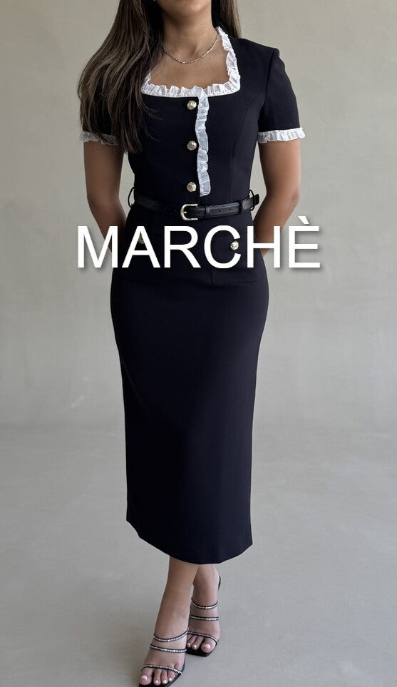 SQUARE NECK PATCHWORK