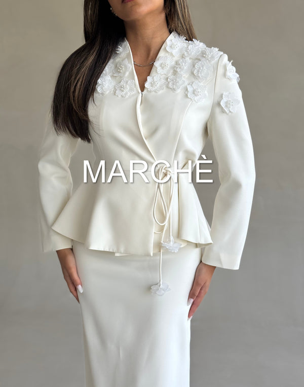SET TAILORED BLAZER + SKIRT
