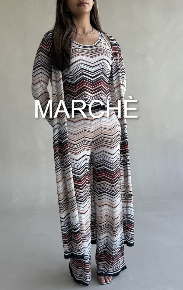 STRIPED LONG CARDIGAN +LOOSE PANTS