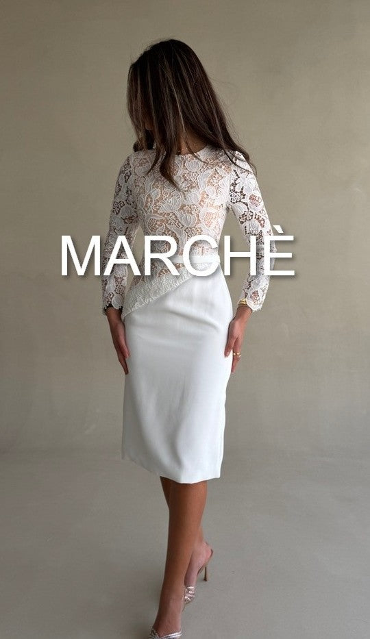 TEA-LENGTH BRIDAL DRESS