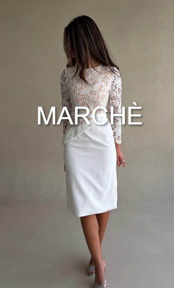 TEA-LENGTH BRIDAL DRESS