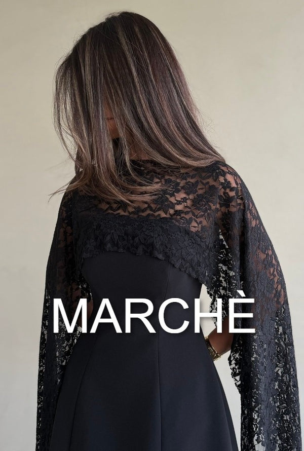 CAPE LACE CHIFFON DRESS