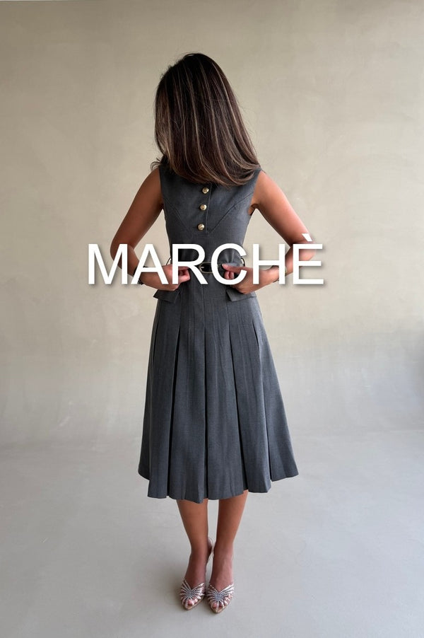 CASUAL PLEATED DRESS
