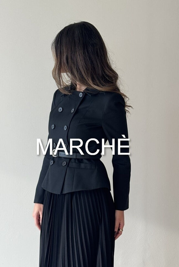 DOUBLE BELTED SUIT DRESS