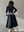DIAMOND BUTTON SUIT SATIN DRESS