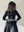 DIAMOND BUTTON SUIT SATIN DRESS