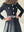 DIAMOND BUTTON SUIT SATIN DRESS