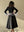 DIAMOND BUTTON SUIT SATIN DRESS