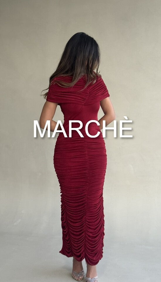 PLEATED WRAP SEXY DRESS