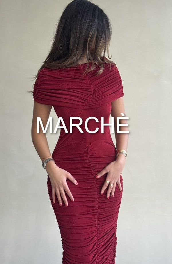 PLEATED WRAP SEXY DRESS