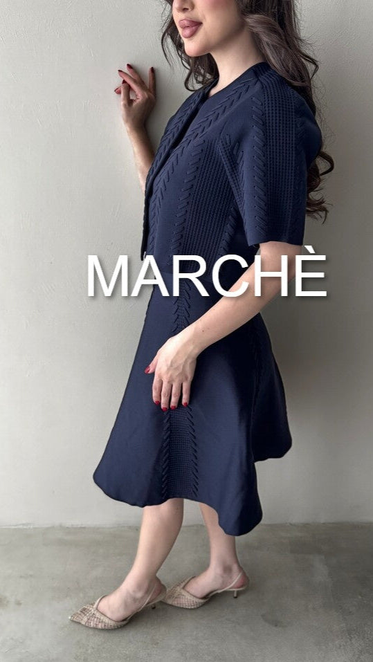 KNIT CARDIGAN +STRAP DRESS