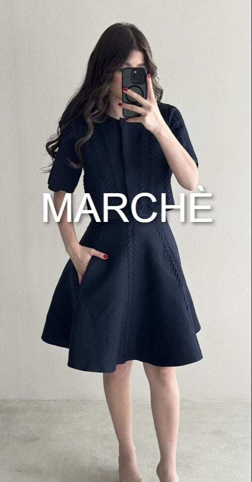 KNIT CARDIGAN +STRAP DRESS