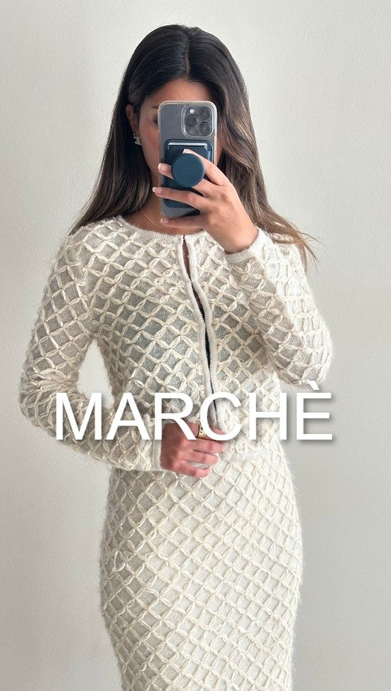 WOOL SET CARDIGAN + SKIRT