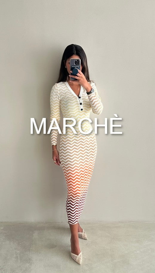 OMBRE ZIGZAG KNIT DRESS