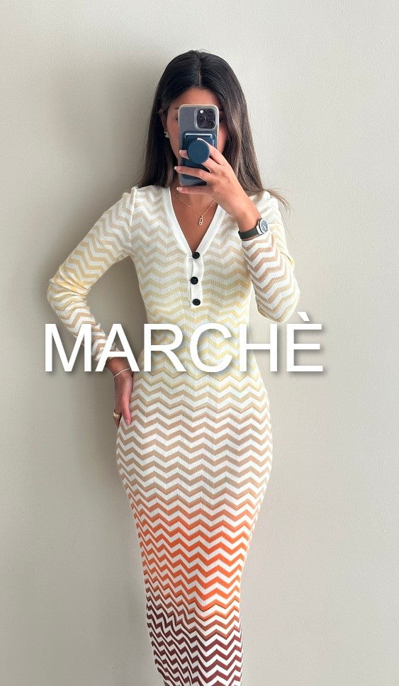 OMBRE ZIGZAG KNIT DRESS