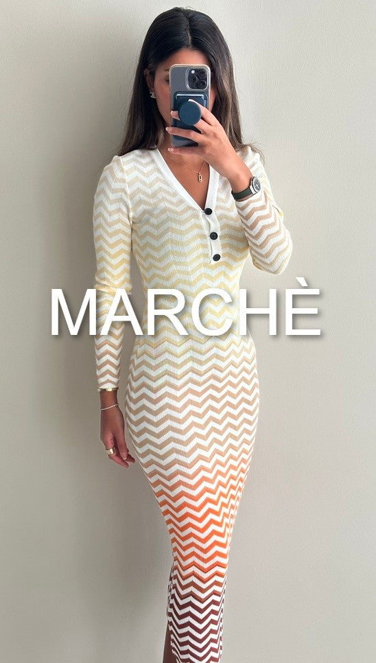 OMBRE ZIGZAG KNIT DRESS