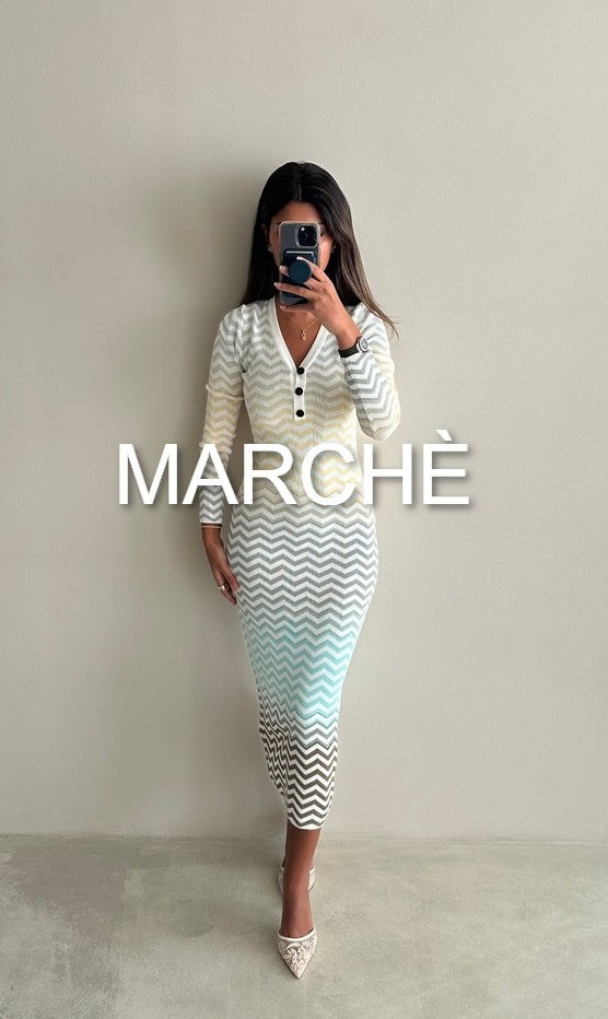 OMBRE ZIGZAG KNIT DRESS