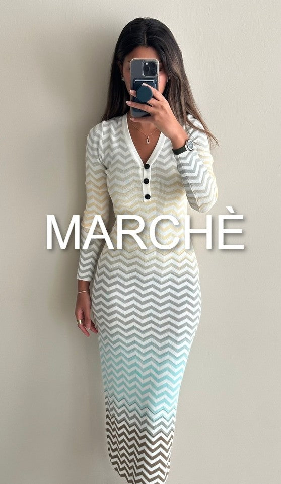 OMBRE ZIGZAG KNIT DRESS