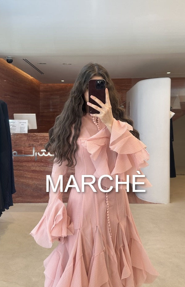 SWEET SOLID BUBBLE SKIRT LONG