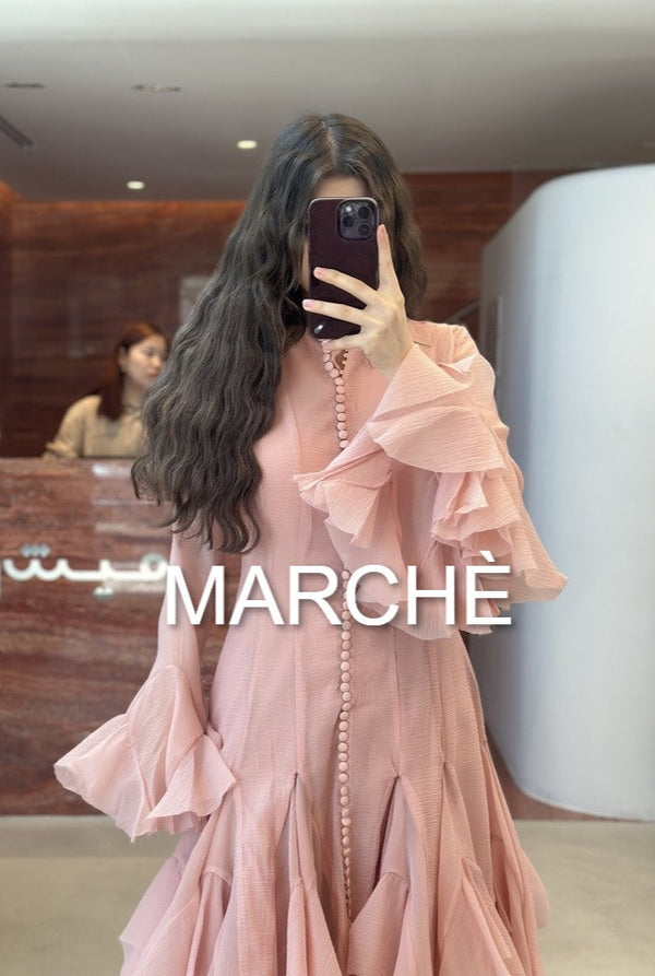 SWEET SOLID BUBBLE SKIRT LONG