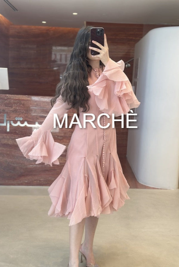 SWEET SOLID BUBBLE SKIRT LONG