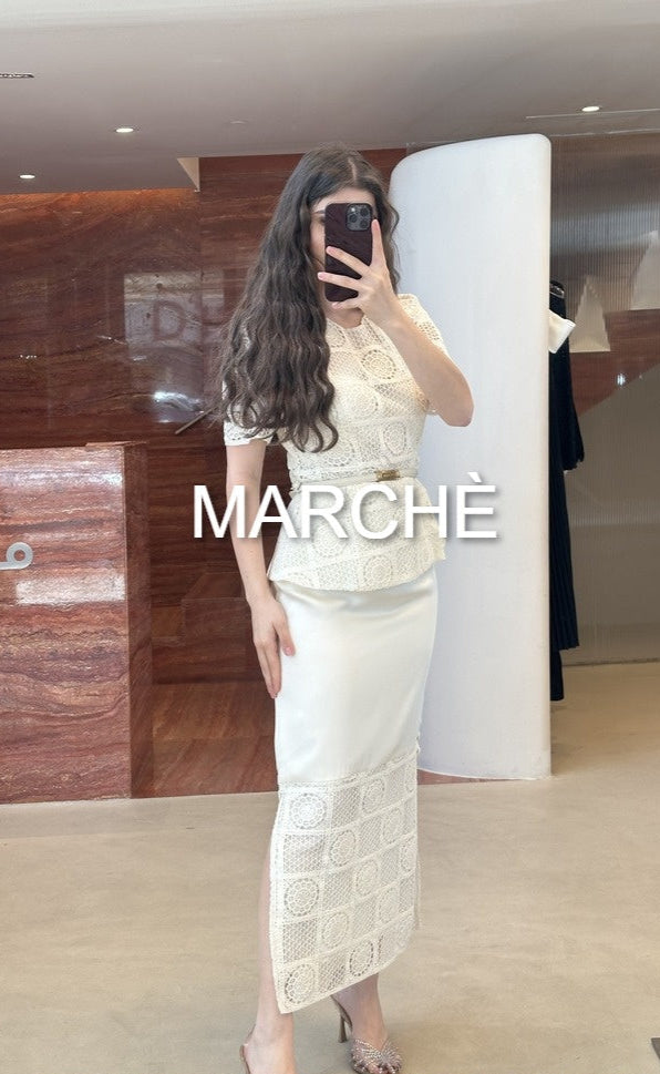 GOLD VELTED DRESS