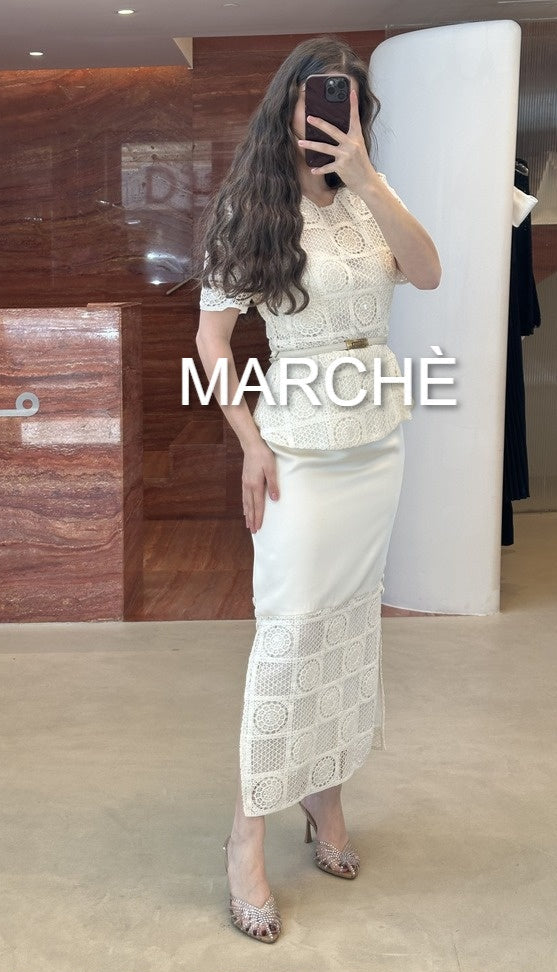 GOLD VELTED DRESS