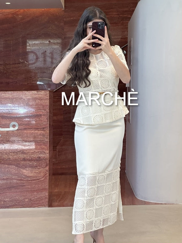 GOLD VELTED DRESS