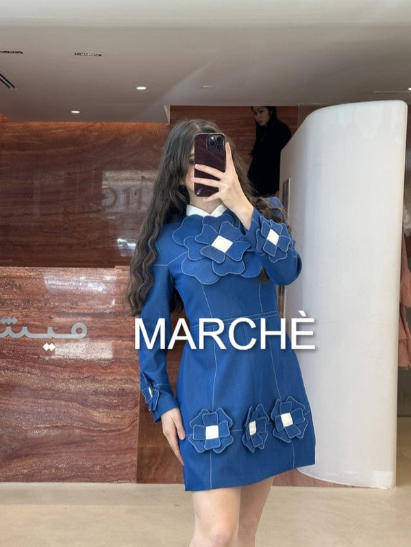 RETRO BLUE GARDEN LONG SLEEVE
