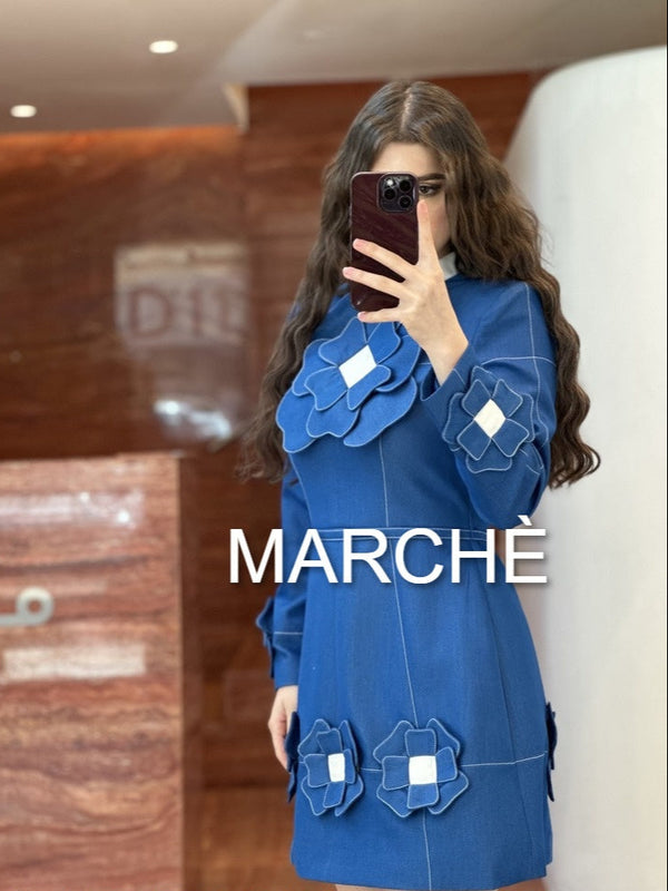 RETRO BLUE GARDEN LONG SLEEVE