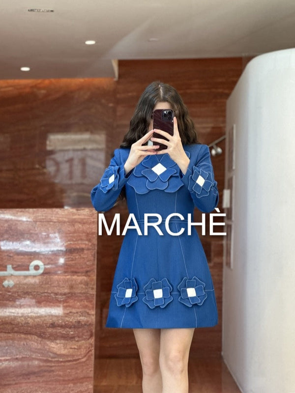 RETRO BLUE GARDEN LONG SLEEVE
