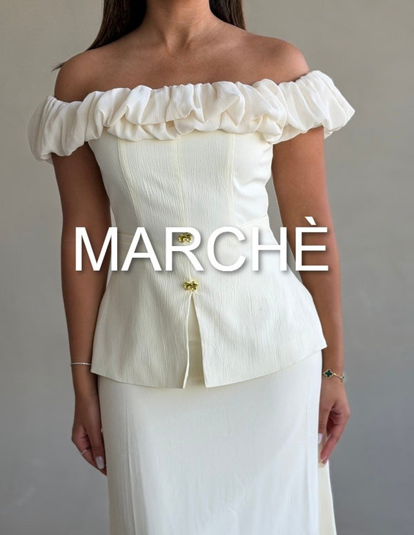 ELEGANT RUFFLED TOP + MAXI SKIRT