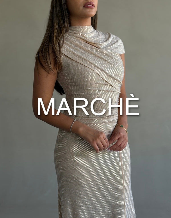 CHAMPAGNE LUXURY RHINESTONE  PROM