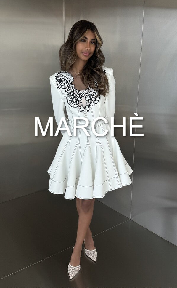 FLOWER DRAFT SHORT DRESS