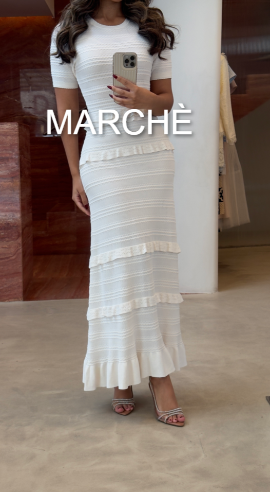 PLEATES LONG DRESS