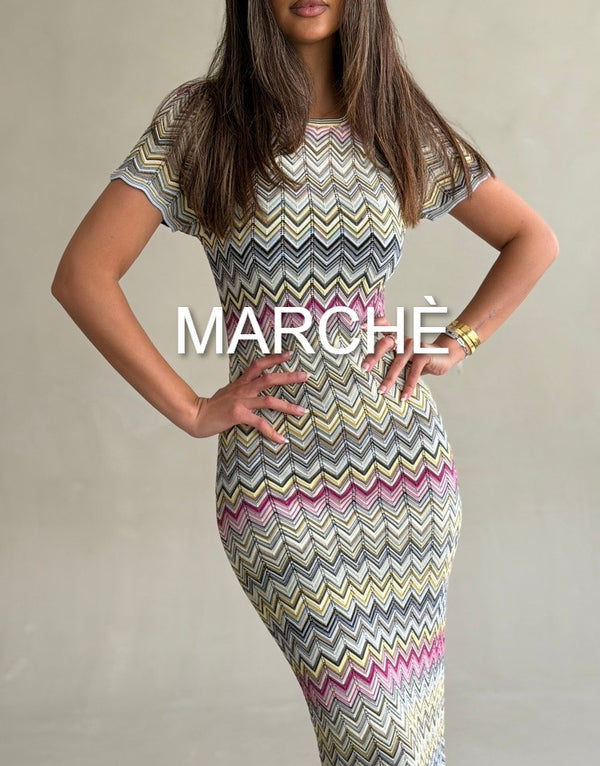 SHORT SLEEVE NEW ARRIVAL STRIPE WAVY