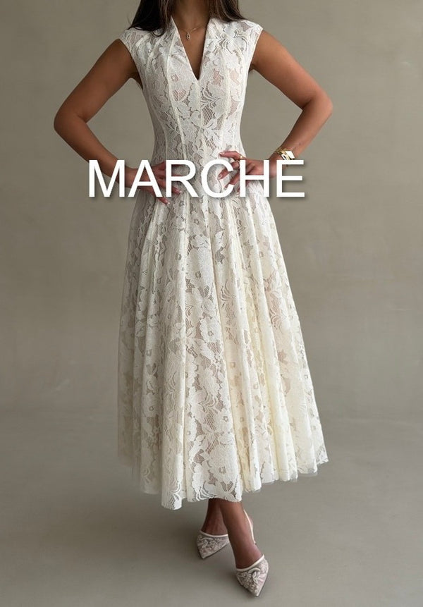 V-NECK ROMANTIC FLORAL LACE