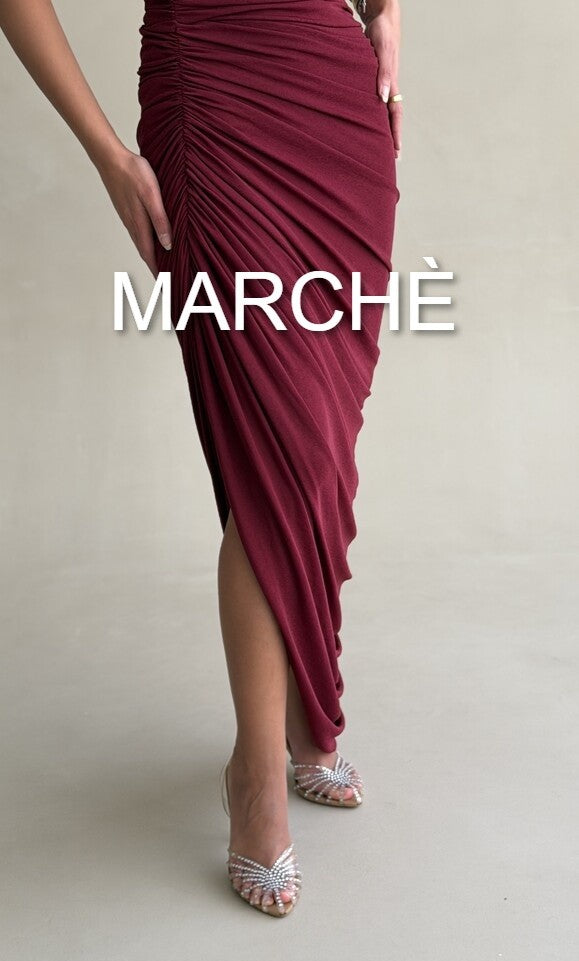 OFF SHOULDER SLIT LONG DRESS